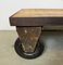 Industrial Yellow Coffee Table Cart 3