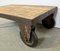 Industrial Yellow Coffee Table Cart 8
