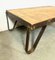 Industrial Yellow Coffee Table Cart 7