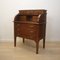 Vintage Wooden Writing Desk with Rolling Shutter, Spain, 1980s 4
