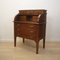 Vintage Wooden Writing Desk with Rolling Shutter, Spain, 1980s, Image 4