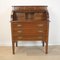 Vintage Wooden Writing Desk with Rolling Shutter, Spain, 1980s 2