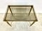 Empire Smoked Glass Table in Brass 4