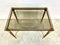 Empire Smoked Glass Table in Brass, Image 4