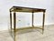 Empire Smoked Glass Table in Brass 8