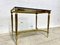 Empire Smoked Glass Table in Brass, Image 8