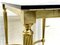 Empire Smoked Glass Table in Brass 9