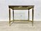 Empire Smoked Glass Table in Brass, Image 2