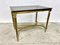 Empire Smoked Glass Table in Brass 5