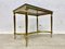 Empire Smoked Glass Table in Brass, Image 6