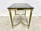 Empire Smoked Glass Table in Brass 3