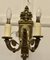 Neo Classical Large Brass Twin Wall Lights, 1890s, Set of 2 10