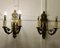 Lampade da parete grandi neoclassiche in ottone, fine XIX secolo, set di 2, Immagine 8