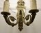 Neo Classical Large Brass Twin Wall Lights, 1890s, Set of 2 2