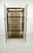 Smoked Display Cabinet in Brass by Renato Zevi, 1970s 2