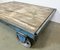 Large Industrial Blue Coffee Table Cart, 1960s 10