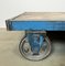 Large Industrial Blue Coffee Table Cart, 1960s, Image 12