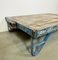 Large Industrial Blue Coffee Table Cart, 1960s 3