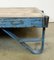 Large Industrial Blue Coffee Table Cart, 1960s 14
