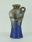 Modell 647/30 Vase mit blauer, brauner und weißer Fat Lava Glasur von Dümler & Breiden, 1960er 1