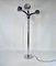 Italian Space Age Chromed 3-Light Floor Lamp with Adjustable Arms, 1960s 16