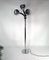 Italian Space Age Chromed 3-Light Floor Lamp with Adjustable Arms, 1960s 1