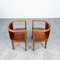 Chaises Tonneau Modernistes en Bois, Allemagne, 1930s, Set de 2 7