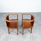 Modernist Wooden Barrel Chairs, Germany, 1930s, Set of 2 7
