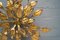 Hollywood Regency Lampe mit Goldfarbenen Blättern 9