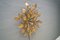 Hollywood Regency Lamp with Gold Colored Leaves 4