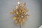 Hollywood Regency Lamp with Gold Colored Leaves, Image 4