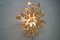 Hollywood Regency Lamp with Gold Colored Leaves 10