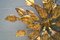 Hollywood Regency Lampe mit Goldfarbenen Blättern 7