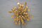 Hollywood Regency Lamp with Gold Colored Leaves 1