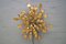 Hollywood Regency Lamp with Gold Colored Leaves, Image 1