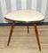 Cocktail Table with Wood Top Formica in Pastel Yellow Cloudy, 1950s, Image 1