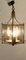 Lanterne Art Déco in ottone e vetro, anni '60, set di 2, Immagine 6
