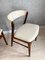 Mid-Century Danish Dining Rosewood Chairs in Linen Fabric by Sax Møbelfabrik, Set of 4, Image 6