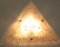 Lampada da parete Pyramid in vetro di Murano, anni '70, Immagine 7