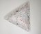 Lámpara de pared piramidal de cristal de Murano, años 70, Imagen 11