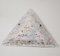 Lámpara de pared piramidal de cristal de Murano, años 70, Imagen 1