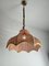 Lámpara de techo italiana Mid-Century de mimbre y ratán, años 60, Imagen 7