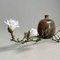 Jarrón Ikebana de cerámica de leña, (Hizen) Kuromuta Yaki, Maruta Nobumasa, Japón, años 50, Imagen 9