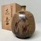 Wood-Fired Ceramic Ikebana Flower Vase, (Hizen) Kuromuta Yaki, Maruta Nobumasa, Japan, 1950s 2