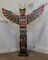 20th Century Native American Painted Totem Pole 1