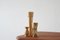 Skandinavische Kerzenhalter aus Holz, 3er Set 1