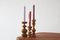 Scandinavian Wooden Candleholders, Set of 3 2