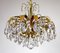 Brass and Crystal Chandelier from Palwa, 1960s 1