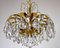 Brass and Crystal Chandelier from Palwa, 1960s, Image 2