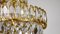 Faustig Rainbow Lead Crystal Brass Chandelier, 1970s, Image 4